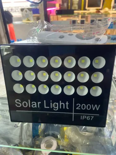 Refletor 200w C/Placa Solar Área Externa