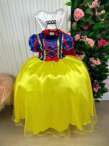 Vestido fantasia Branca de Neve 