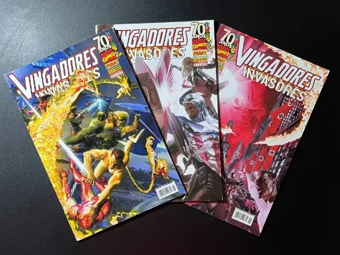 Vingadores Invasores - 3 Edições Panini Minissérie Incompleta