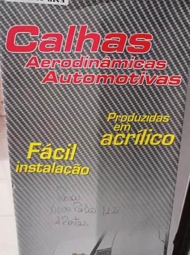 Calha de chuva aerodinâmica p/Novo Palio ano 2012 4 portas instalada 