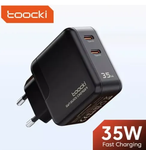 Carregador Toocki Fast Charge Gan 35w