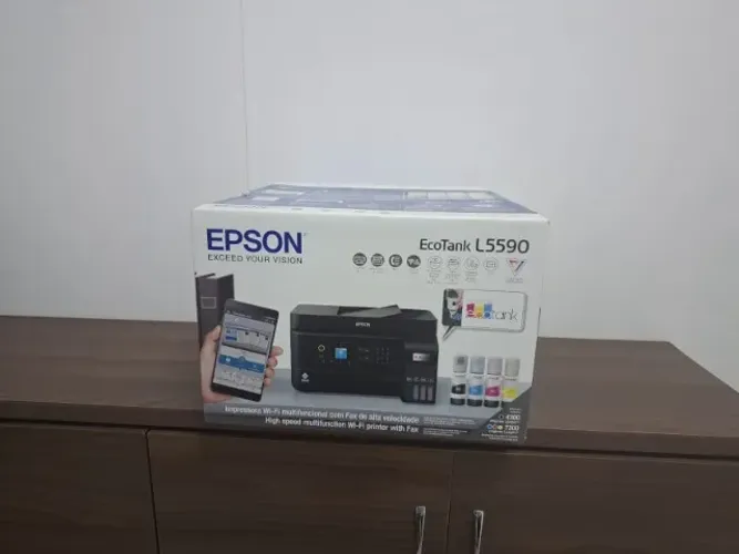 Impressora Multifuncional L5590 - NOVA, Jato de Tinta, EcoTank L5590, Colorido, USB