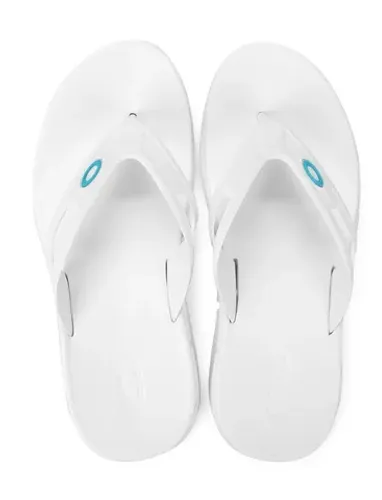 Chinelo Oakley Rest Branco 41 Novo
