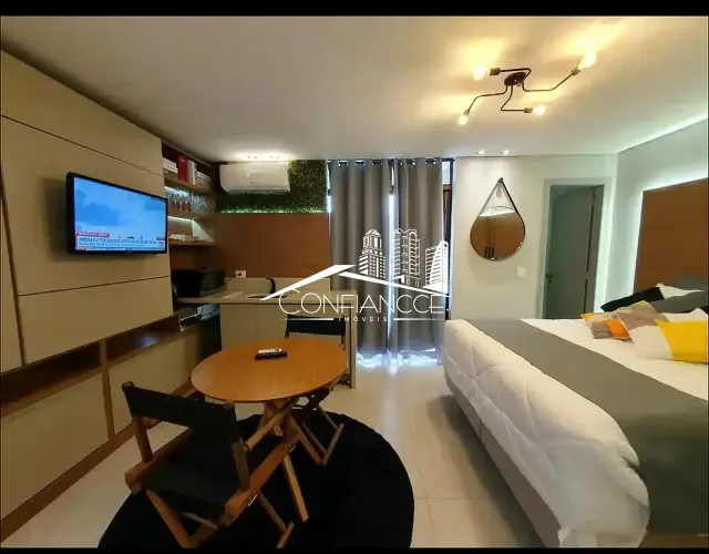 Studio Mobiliado para alugar no Alto da Rua XV em Curitiba | Confiancce Imóveis