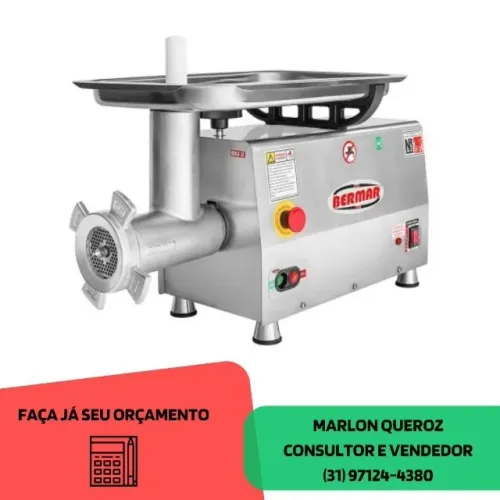 Moedor de Carne Bermar Boca 22 Inox