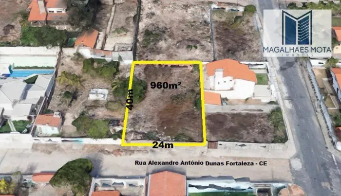 Terreno à venda, 960 m² por R$ 960.000,00 - Dunas - Fortaleza/CE