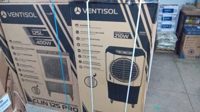 Lacrado Climatizador e Umidificador de AR Industrial 125L 400W 220V Ventisol