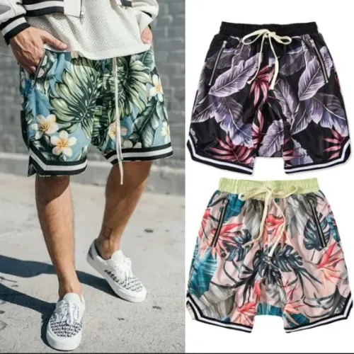 Shot Masculinos Seven7 Streetwear Shot High Street para Homens Soltos Estilo Havalano