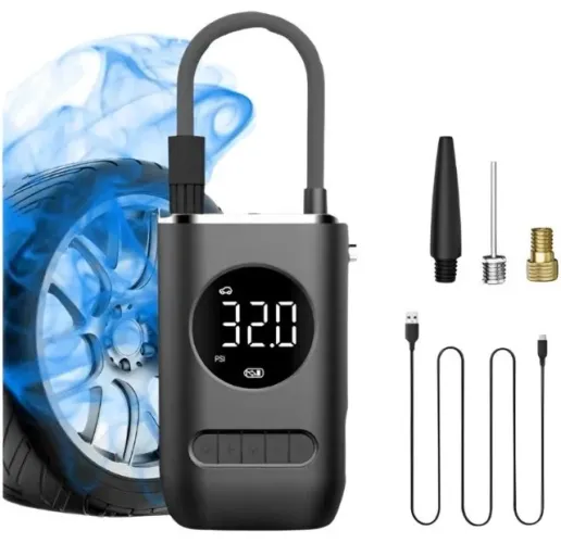  Compressor de Ar Portátil com Função Powerbank - Compacto e Versátil