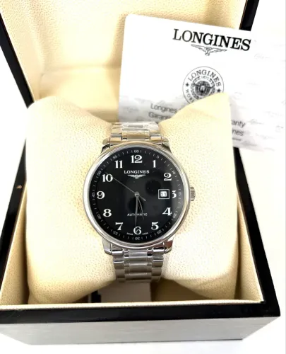 Relogio Longines Clássico Automático - Preto e Branco 