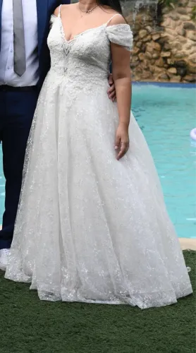 Vestido de noiva Internoivas deslumbrante - OFF WHITE 