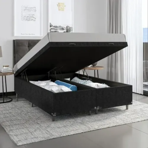 cama box bau bipartido casal direto de fábrica