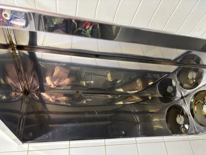 Coifa industrial de inox com motor
