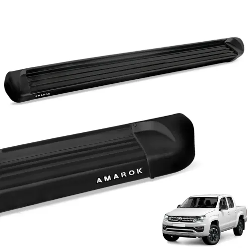 Estribo Lateral Amarok 2010 a 2025 Aluminio Preto Track