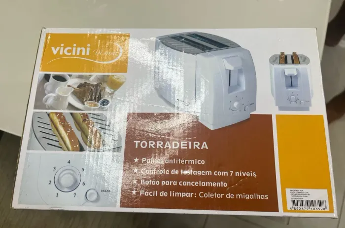 Torradeira Elétrica Vicini - 7 Níveis de Testagem