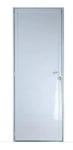 porta 210x0,70 aluminio branco lambril