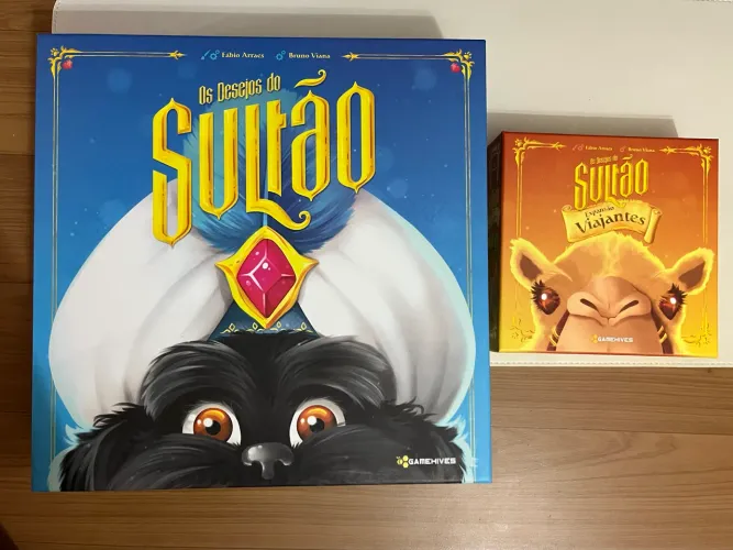Os desejos de sultão + expansão viajantes - jogo de tabuleiro