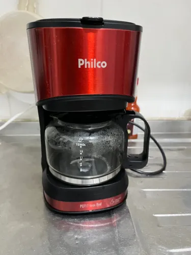 Cafeteira Elétrica Philco Inox Red 220V - 15 Xícaras