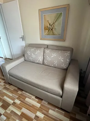 LEVE HOJE! Sofá cama cinza 2 lugares