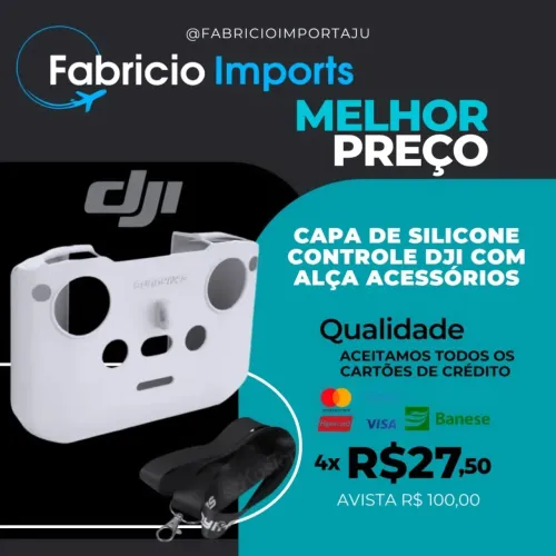 Capa de Silicone Controle Dji com Alça
