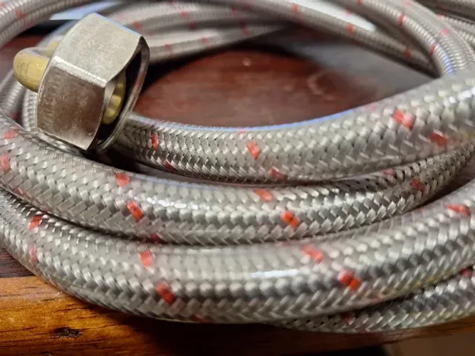 Mangueira Trançada Inox Encapada Importada 3/4 3/8