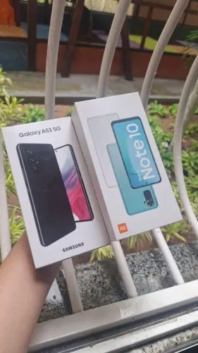 Caixa de celulares A53 e Redmini note10