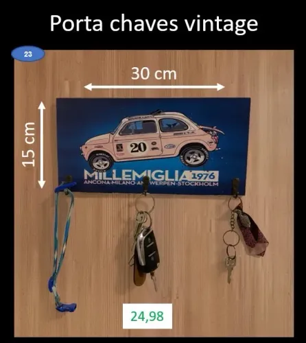 Porta chaves vintage