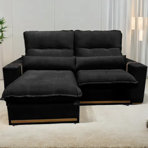 Sofá Retrátil e Reclinável Hórus 2,00m Molas Ensacadas tt43