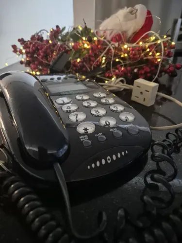 Telefone com fio lindo vintage