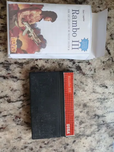 Cartucho Rambo 3 master system