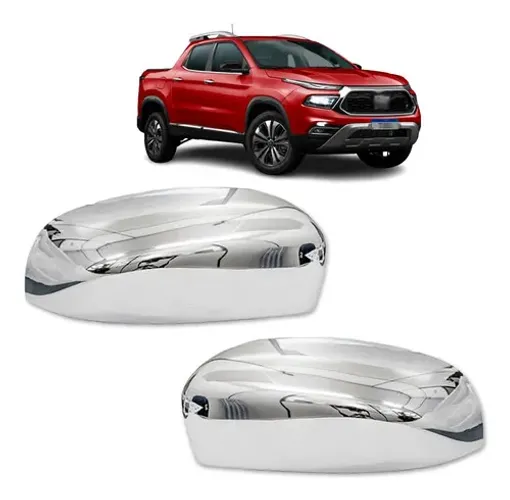 Apliques Retrovisores Cromados Fiat Toro Freedom 2016 A 2019