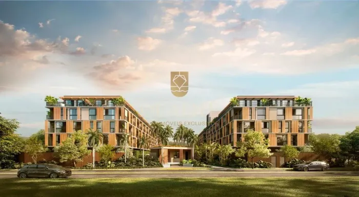 Apartamento de 2 Dormitórios (1 Suíte) a 350m do Mar - 69m² | La Esmeralda Beach Village