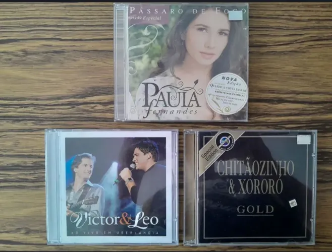 3 CDs Música Sertaneja