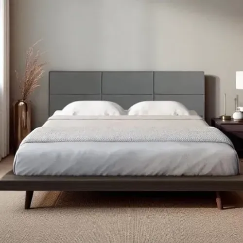 DISPONÍVEL cabeceira estefani na cor cinza grafit nova 