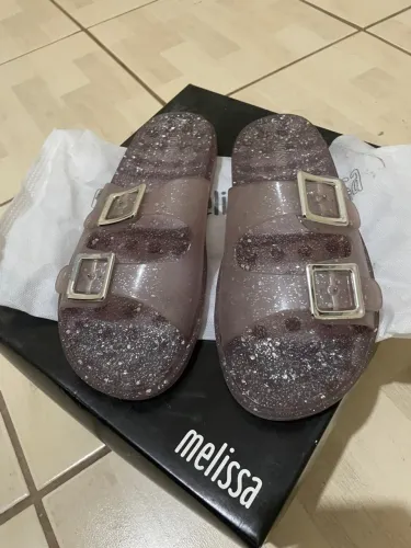 Sandália Melissa Glitter Transparente 