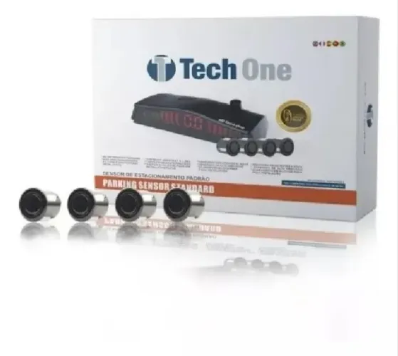 Sensor de Estacionamento Standard TechOne Preto Brilho, Branco ou Prata