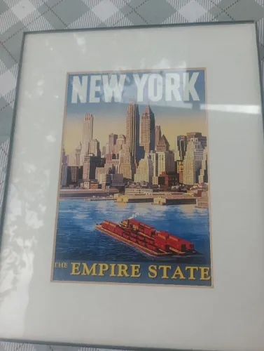 Poster Vintage New York Empire State