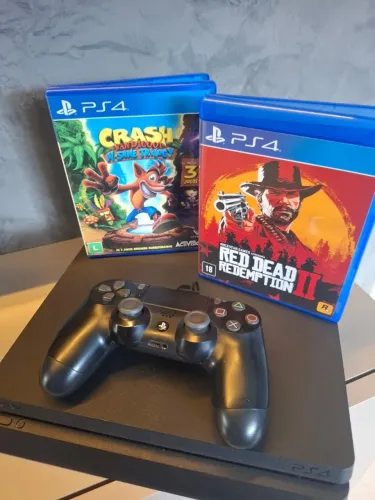 Barbada - PS4 Slim 1tb + Jogos