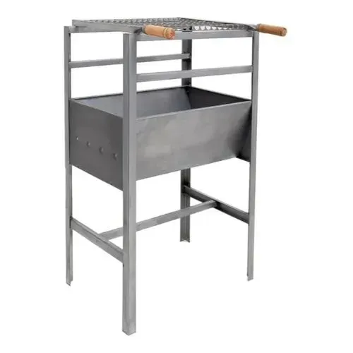 Churrasqueira de Aço Inox ALG Tamanho Média 