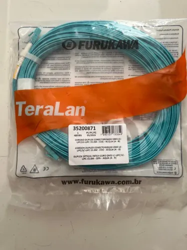 Cabo de Fibra Óptica 15M Duplex OM3 LC-UPC  Aqua TeraLan
