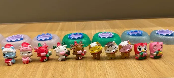 Miniaturas Hatchimals Natal (ver Descrição)