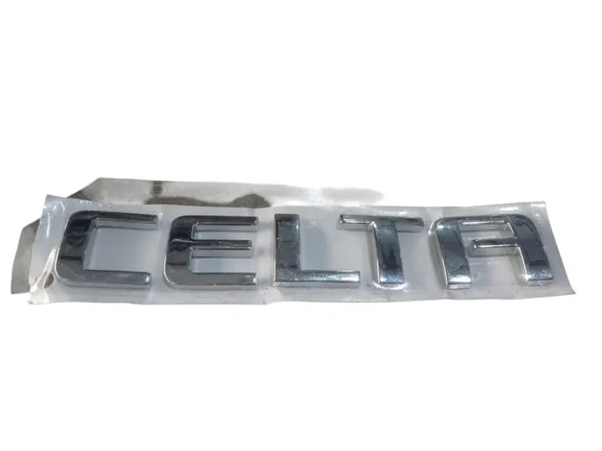 Emblema Letreiro Tampa Traseira Chevrolet Celta Cromado