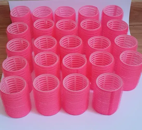 24 bobes para cabelos com velcro