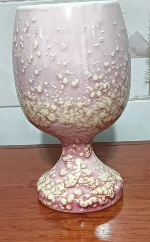 VASO CERÂMICA ARTÍSTICA TUPY 25x15cm *ANOS 70* RARIDADE VINTAGE