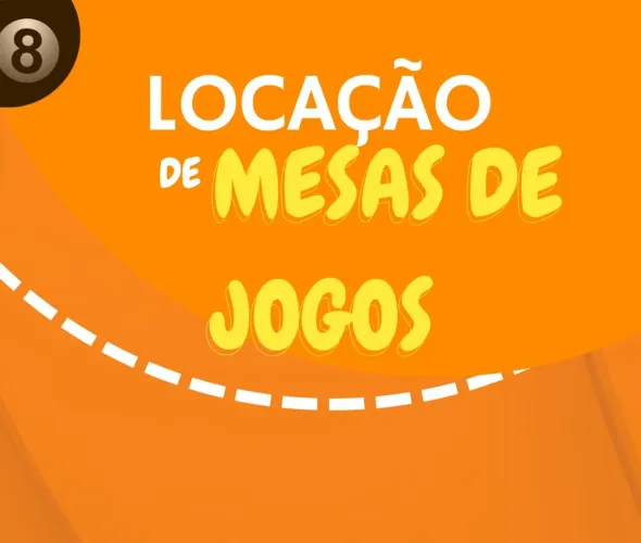 Locação de mesas de sinuca, totó e fliperama 