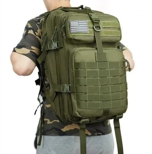 Mochila Militar Tática Assault 50L Verde Nova Profissional