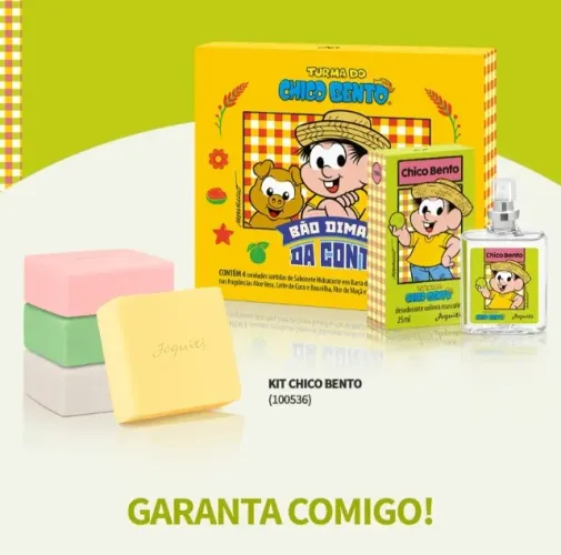 Kit Presente Perfume e caixa sabonetes jequiti 