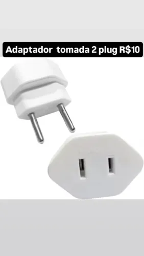 Adaptador de tomada 2 plug 