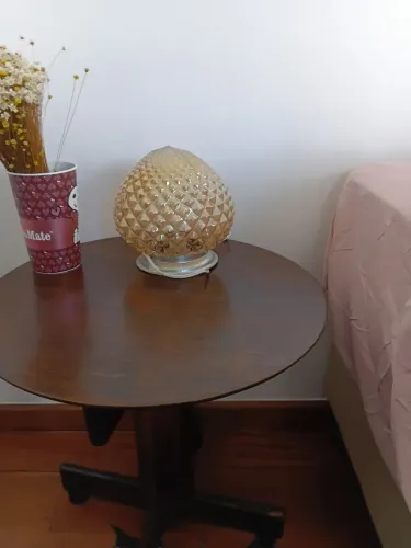 Abajour luminária feita com lustre antigo