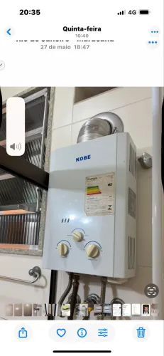 Aquecedor  Kobe Gás capacidade 7,5 